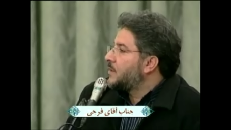 فیلم؛ طرح دیدگاه جهانبخش فرجی در جلسه دکتر شازلی مدرس و استاد علم قرائت در شورای عالی قرآن